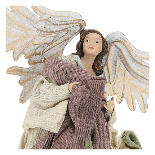 Flying angel facing left in resin 22 cm 2