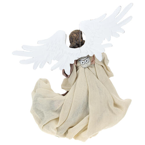 Flying angel facing left in resin 22 cm 5