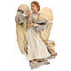 Resin angel with bronze-colored fabric with face facing left, Shabby Chic style. Assorted models s1