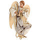 Resin angel with bronze-colored fabric with face facing left, Shabby Chic style. Assorted models s2