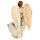Resin angel with bronze-colored fabric with face facing left, Shabby Chic style. Assorted models s3