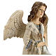 Resin angel with trumpet glitter 12 in s2