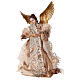 Angel 29.5 cm gold fabric and resin s2
