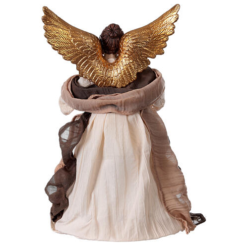 Resin angel with burgundy clothes 30 cm 4