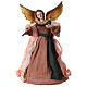 Resin angel with pink and beige clothes 30 cm s1