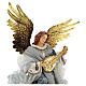 Engel aus Harz und silberblauem Stoff im venezianischen Stil, 45 cm s2