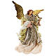 Angel with harp 45 cm, resin and fabric, Venitian style s5