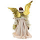 Angel with harp 45 cm, resin and fabric, Venitian style s6