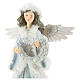 White angel with wreath h 37 cm s2