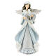Angel with crown statue H 37 cm white s1