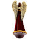 Christmas angel with violin and red clothes h 34 cm s5