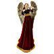Christmas angel with violin red clothing H 34 cm s1