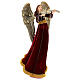 Christmas angel with violin red clothing H 34 cm s4