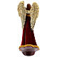 Christmas angel with violin red clothing H 34 cm s5