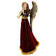Christmas angel with trumpet, red and gold, h 33 cm s3