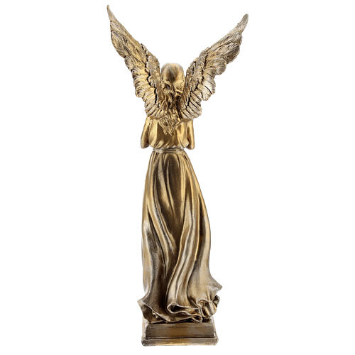 Stehender goldfarbiger Engel, 42 cm hoch 6