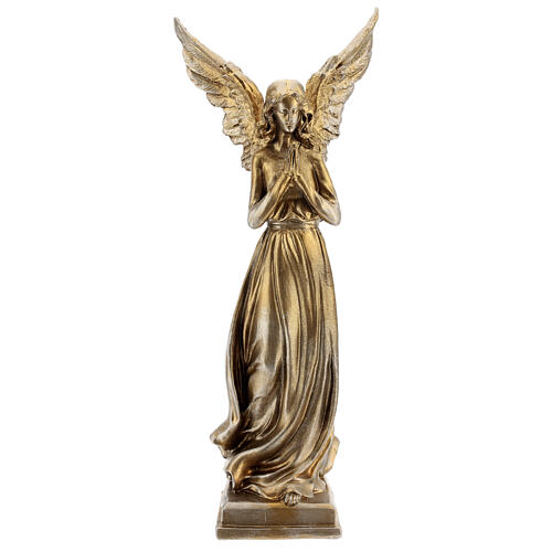 Anioł stojący złoty h 42 cm 1