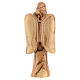 Statuetta angelo bambino legno ulivo 18 cm s5