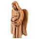 Angel statue holding baby in olive wood 18 cm s2