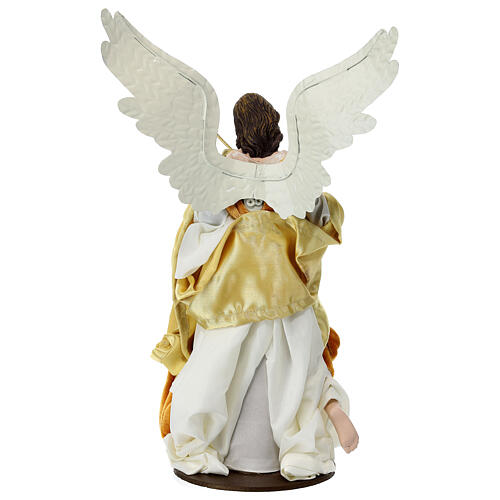 Angelo resina stile veneziano arancione 35 cm 5