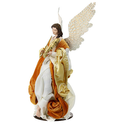 Resin angel in Venetian style, orange, 35 cm 4
