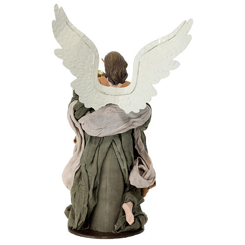 Shabby Chic angel with violin, resin, 35 cm 5