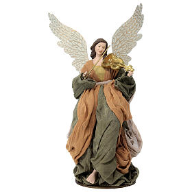 Angel statue in resin Shabby Chic 35 cm with violin