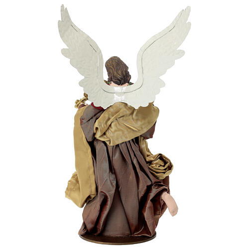 Resin angel in Venetian style, red and gold, 35 cm 5