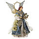 Angel with lyre in Venetian style, resin and fabric, 35 cm s4