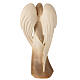 Angel with golden heart Flamingo, Val Gardena patinated wood s5