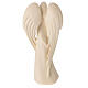 Angel "Flamingo" with golden heart, Val Gardena natural wood s5