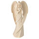 Angelo legno naturale Valgardena cuore oro Flamingo s1