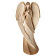 Praying angel "Flamingo", Val Gardena bicoloured patinated wood s1