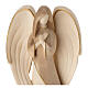 Praying angel "Flamingo", Val Gardena bicoloured patinated wood s2