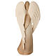 Praying angel "Flamingo", Val Gardena bicoloured patinated wood s5