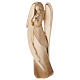 Anjo Flamingo em oração patinado bicolor madeira Val Gardena s3