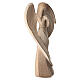 Anjo Flamingo em oração patinado bicolor madeira Val Gardena s3