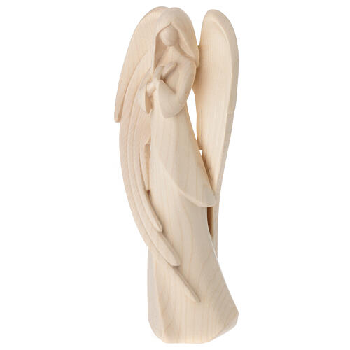 Praying angel, Flamingo design, Val Gardena natural wood 3