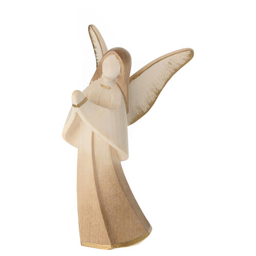 Praying angel "Aram", patinated wood, Val Gardena 3