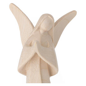 Aram angel in prayer, Val Gardena natural wood