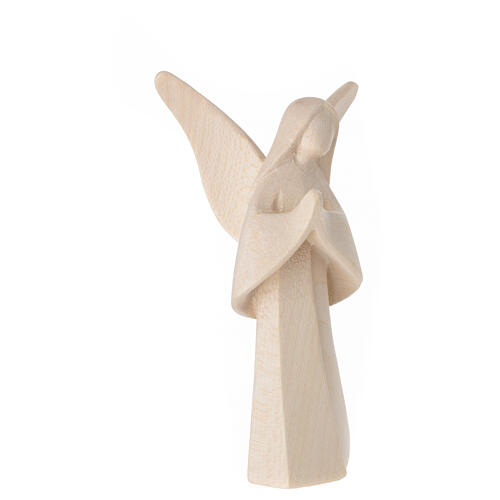 Aram angel in prayer, Val Gardena natural wood 4