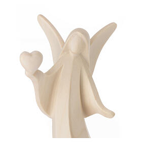 Angel with heart, Aram design, Val Gardena natural wood