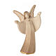 Angel Aram with open arms, patinated wood, Val Gardena sculpture s1