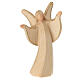 Angel Aram with alabaster finish, open arms, Val Gardena wood s1