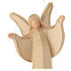 Angel Aram with alabaster finish, open arms, Val Gardena wood s2