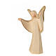 Aram angel statue in Val Gardena wood open arms alabaster s3