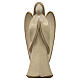 Praying guardian angel Harmonie, patinated wood from Val Gardena s1