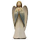 Guardian angel statue praying in colored Valgardena wood Harmonie s1