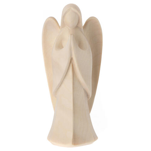 Angelo custode Harmonie in preghiera legno naturale Valgardena 1