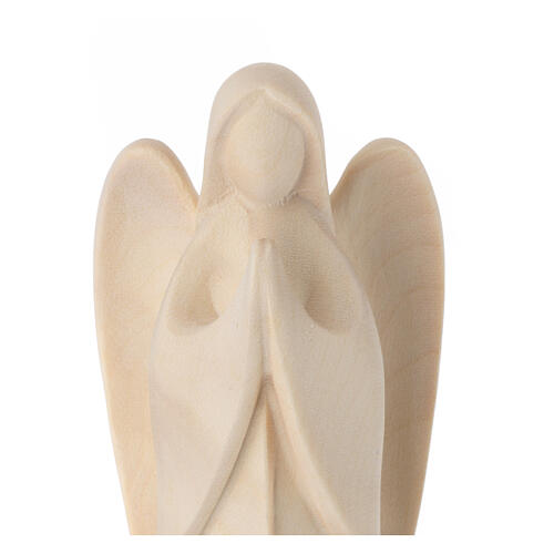 Angelo custode Harmonie in preghiera legno naturale Valgardena 2